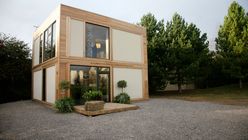 Prefab dream: Stylish building is made out of straw bales