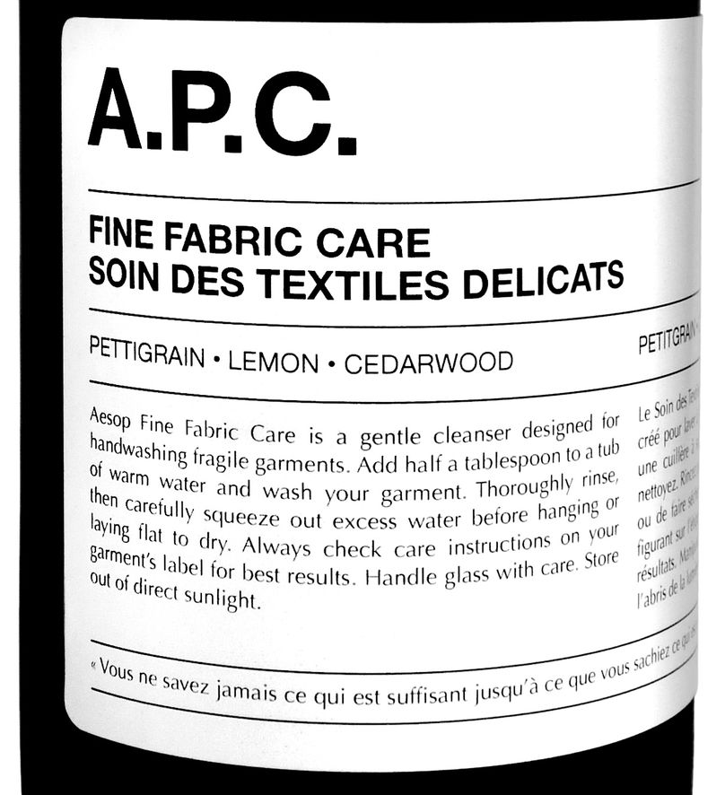 Fine Fabric Care by Aesop and A.P.C