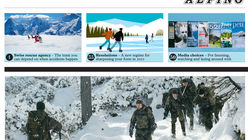 Snow bound: Monocle newspaper scales new heights