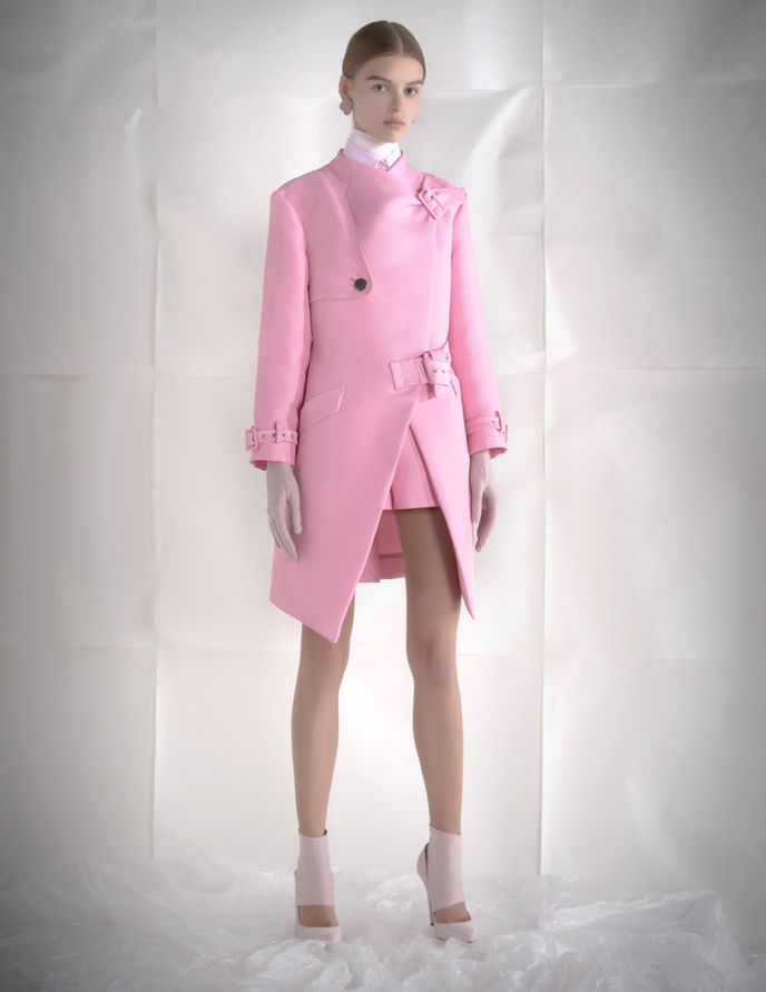 Uniqueness pink coat