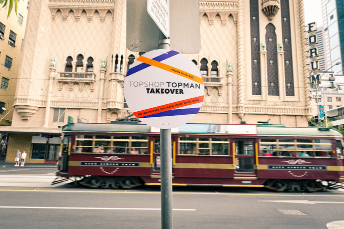 Topshop Double Decker Tour Bus, Melbourne