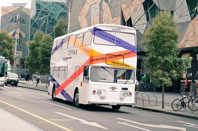TopShop DoubleDecker Tour Bus, Melbourne