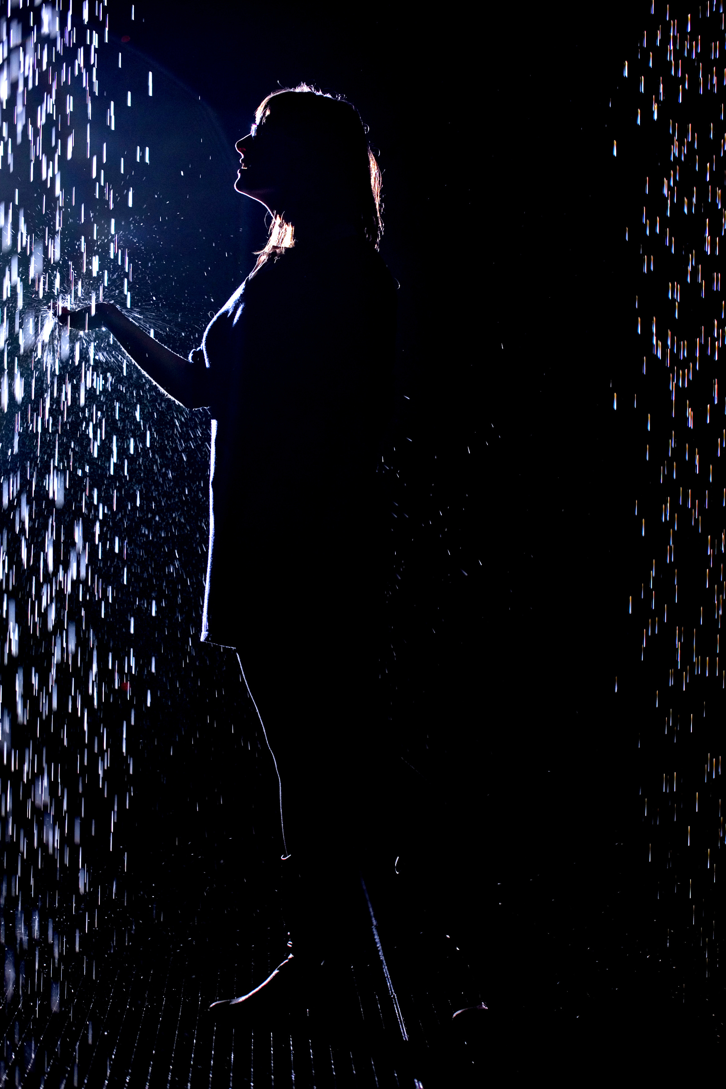 Lsn News Water Feature Rain Room Keeps Visitors Dry