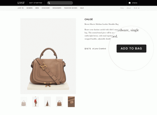 Lyst universal cart makes shopping seamless