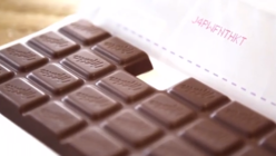 Chocolate brand makes the product the message