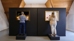 This accessible exhibition encourages touch and smell
