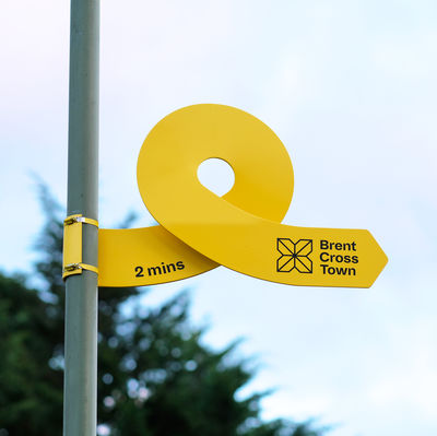 Brent Cross signage by Fieldwork Facility, UK