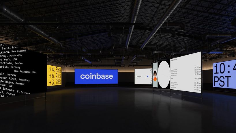 Coinbase rebranding by Moniker, UK
