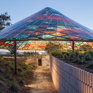 A pavilion positioning wine-tasting as an art