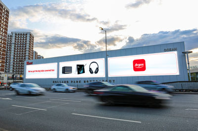 The real-world out-of-house Argos campaign on Holland Park roundabout in London by Ocean Outdoor, UK