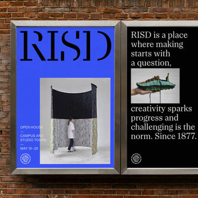 Rhode Island School of Design (RISD). Identity by Gretel and ON ROAD, US