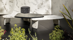 Bentley Home unveils minimalist marble coffee table made from paper