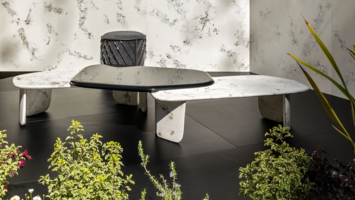 Bentley Home unveils minimalist marble coffee table made from paper