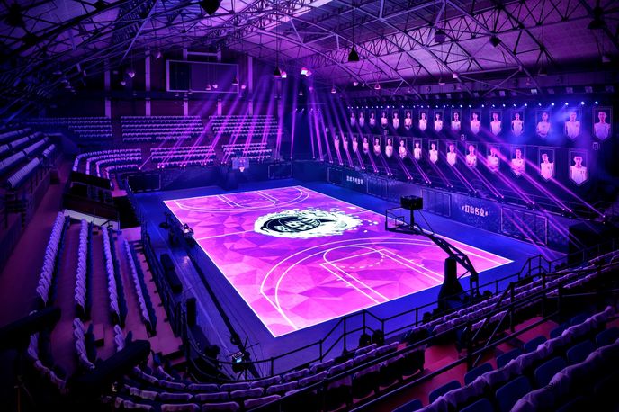 Nike's House of Mamba basketball court