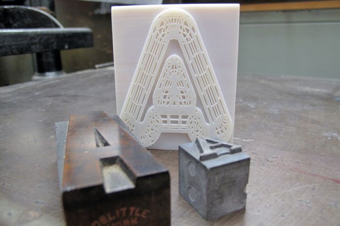 A23D, 3D-printed letterpress 