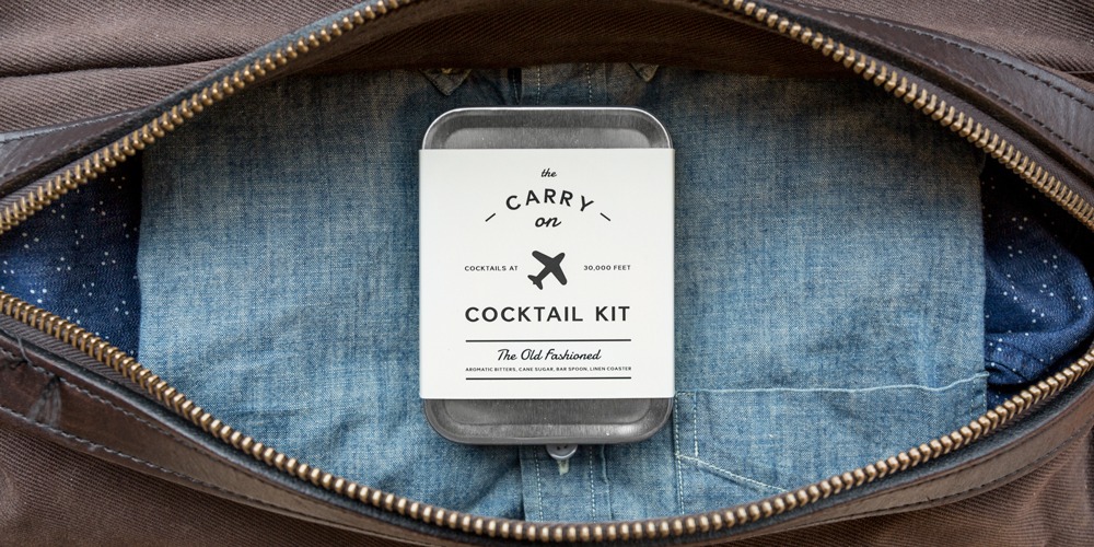 The Carry On Cocktail Kit The Old Fashioned Travel Case By W&P Design 