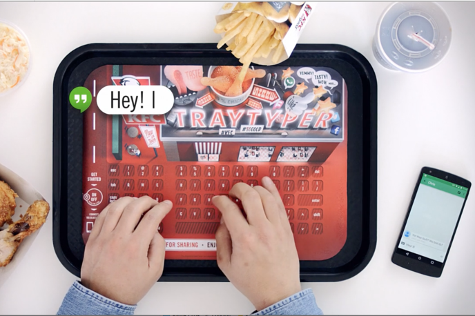 Tray Typer by Serviceplan for KFC, Germany