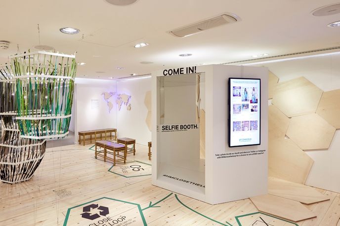 The Conscious Lounge at H&M designed by FormRoom, London