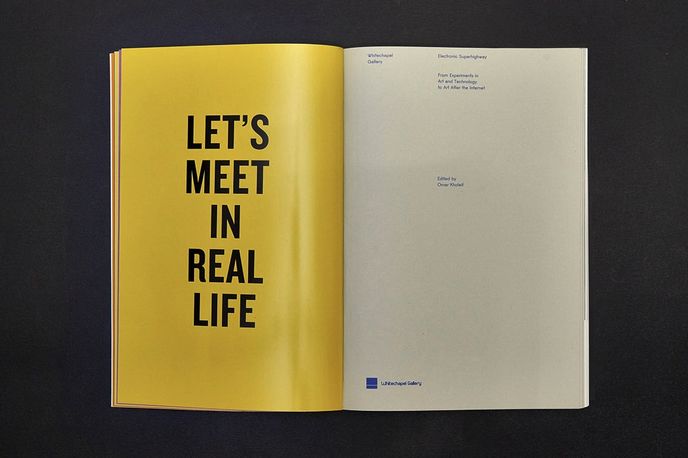 Electronic Superhighway exhibition catalogue designed by Julia, London