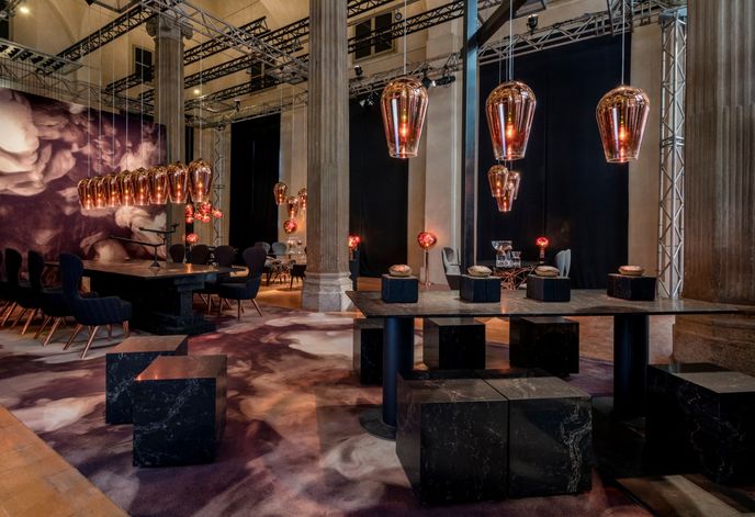 The Restaurant by Caeserstone and Tom Dixon in collaboration with Arabeschi di Latte, Milan