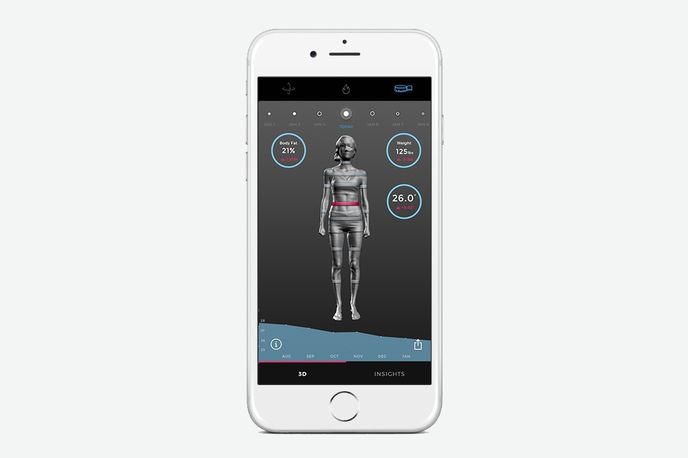 The Naked 3D Fitness Tracker by Naked Labs, US