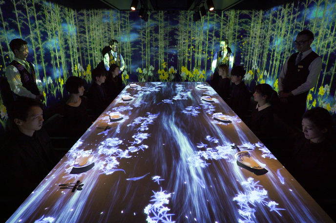 Worlds Unleashed and then Connecting by teamLab, SAGAYA, Tokyo