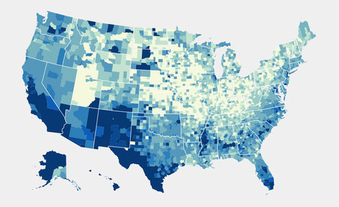 US census data shows most future-facing counties