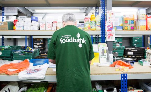 Food bank use in the UK is on the rise