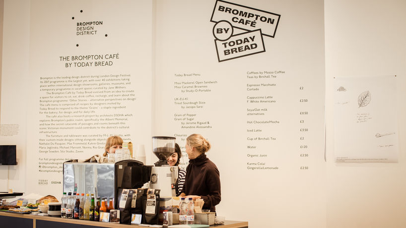 The Brompton Café by Today Bread for London Design Festival