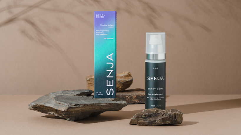 Senja Cosmetics, Finland. Branding by Werklig 