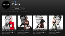Prada’s new brand touchpoint is a Spotify channel