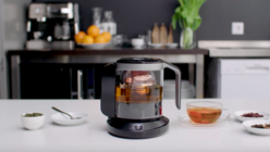 A connected teapot that brews personalised tea 