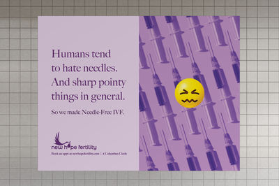 IVF Made Human by New Hope Fertility Center. Campaign by Terri & Sandy