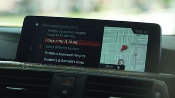 BMW is trialling in-car food ordering