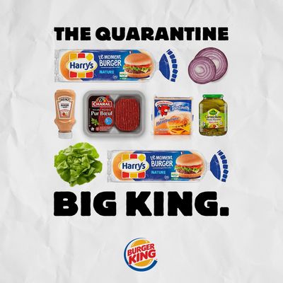 Le Whopper de la Quarantine by Burger King, France