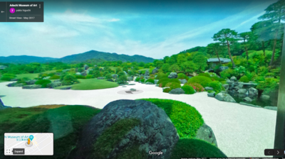 Adachi Museum of Art Zen Garden on Google Maps, Japan 